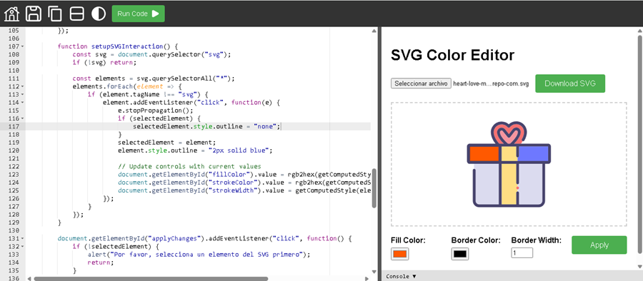 Edit and Change SVG Colors with Javascript